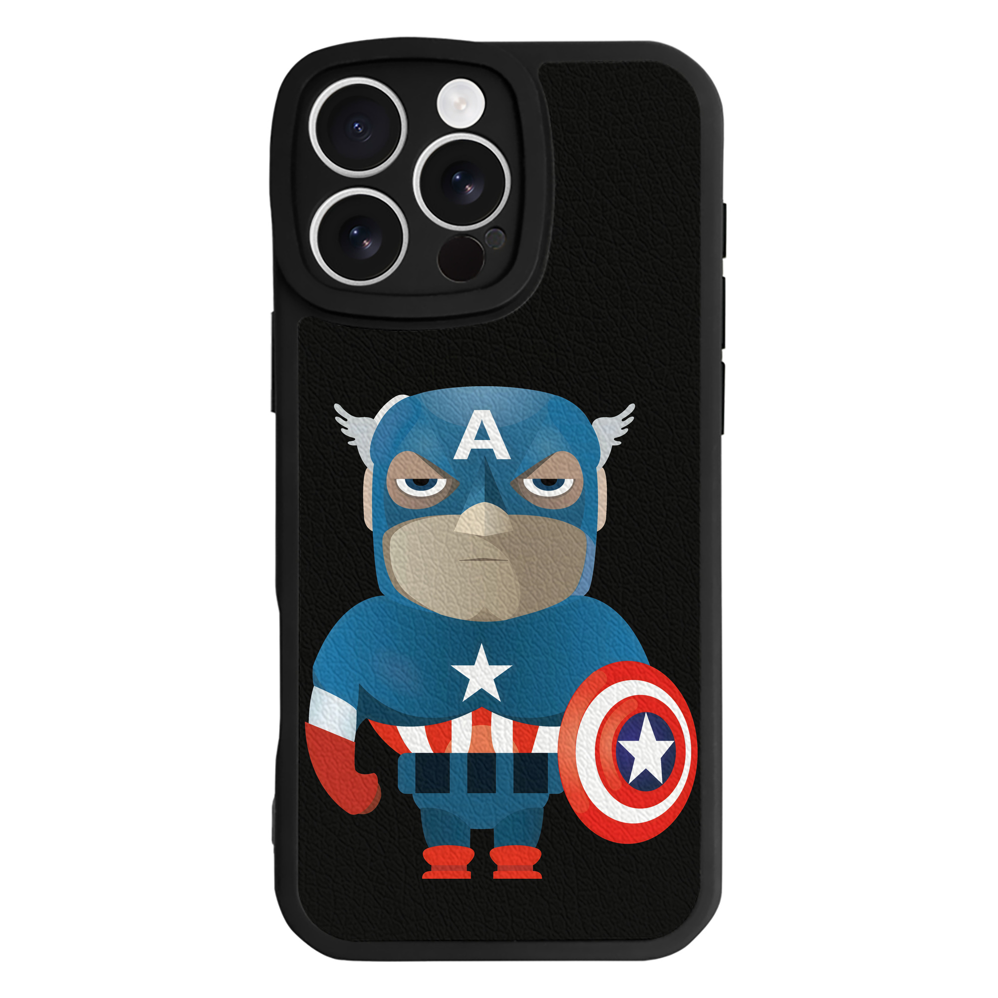 （画像用） アベンジャーズ The Avengers 【iPhone 16シリーズ対応】シリコンスマホケース（レザー調） 材質：シリコン